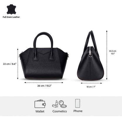 Lorenza Medium Women’s Leather Bag – Genuine Leather Handbag for Everyday Elegance | Minimal & Handcrafted