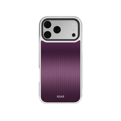 Violet Reverie | Purple Gradient Fluted Glass iPhone Case