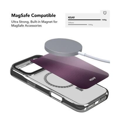 Violet Reverie | Purple Gradient Fluted Glass iPhone Case