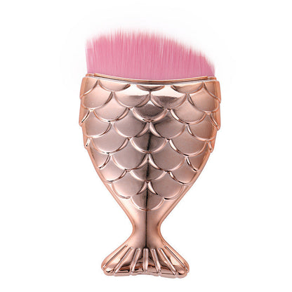 Mermaid Silhouette Brush Beauty Tool Color Fishtail Nylon Hair Makeup Tool