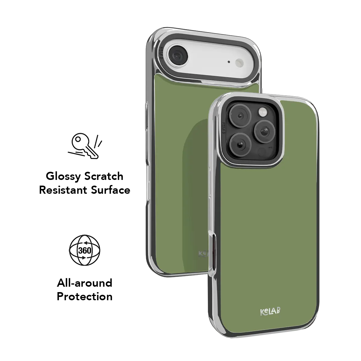 Matcha Bark | Solid Matcha Green iPhone Case