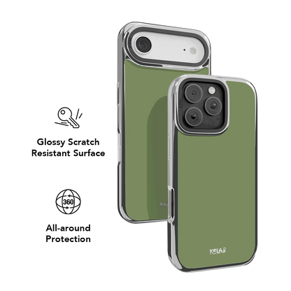 Matcha Bark | Solid Matcha Green iPhone Case