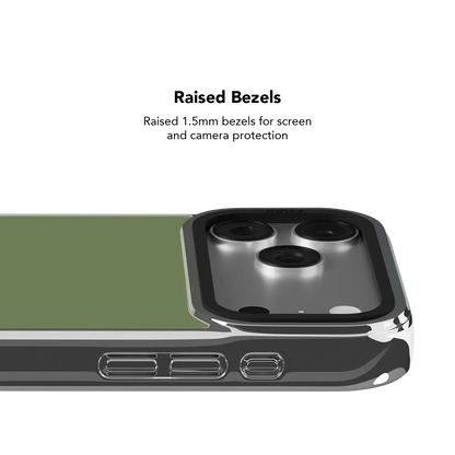 Matcha Bark | Solid Matcha Green iPhone Case