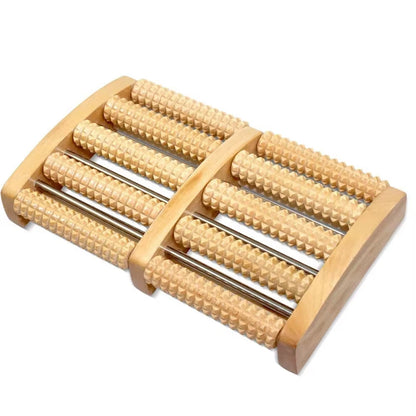 Ultimate Wooden Foot Massage Roller for Pain Relief & Relaxation - Say Goodbye to Fatigue and Plantar Fasciitis!
