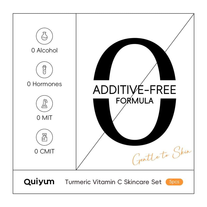 Hydrating Turmeric Skin Care Moisture Set, 1 Set Facial Cleanser & Toner & Serum & Eye Cream & Face Moisturizer & Soap & Makeup Bag & 12Pcs Mud Mask, Moisturizing Skin Care Kit for Women, Hydrate Skin Care Products, Glow Kit, Skin Care Sets