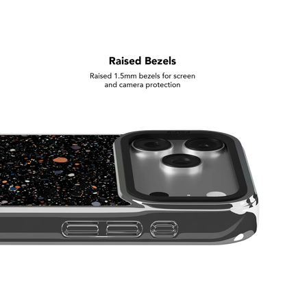 Obsidian Mist | Black Paint Splatter iPhone Case