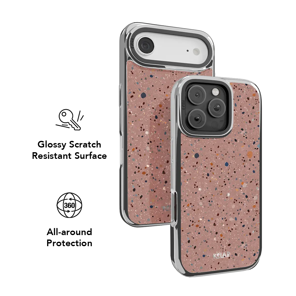 Rose Clay | Pink Paint Splatter iPhone Case
