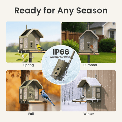 Birdfy Feeder Metal 2 4K - Smart Metal Feeder with Camera