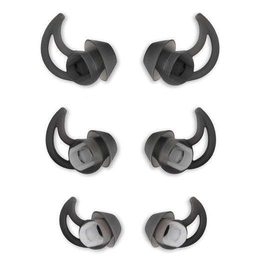 MMYQXI Silicone Replacement Earbud Tips Earbud Covers Compatible with Bose QC20 QC20i SoundSport SIE2i IE2 IE3 Headphone Earbud Rubber Tips Ear Tips 3 Pairs S M L