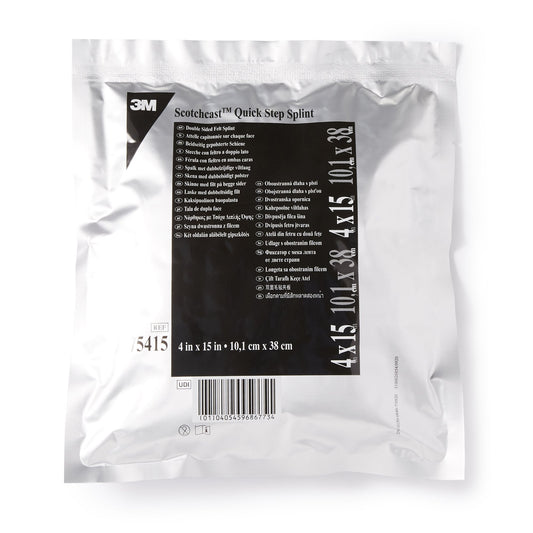 3M™ Scotchcast™ Quick Step Double Sided Felt Padded Splint, 4 x 15 Inch 75415