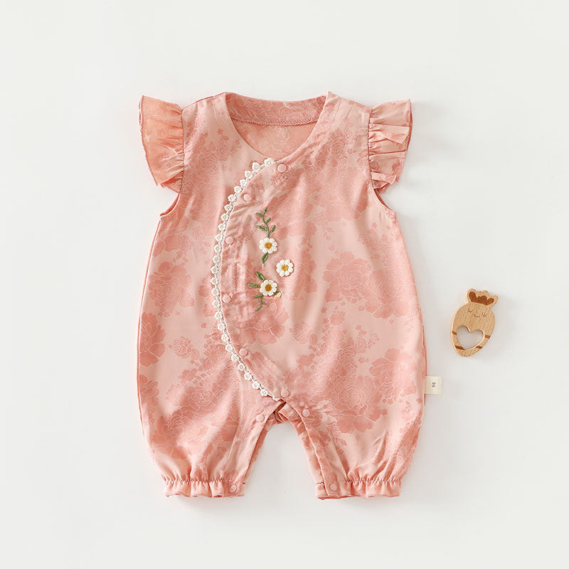 Baby Cotton Onesie Boneless Bodysuit Long-sleeve First-month Sleepwear For Boys And Girls