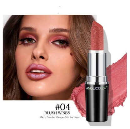 Non-fading Non-stick Lipstick With A Long-lasting Pearly Finish