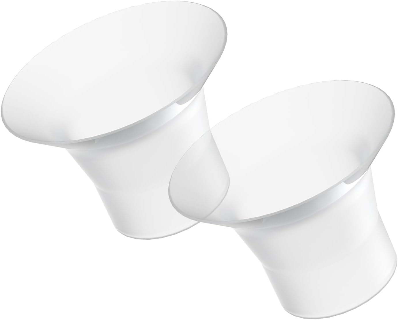 Paruu P10 Hands-Free Breast Pump Wearable, 338Mmhg Strong Suction, Low Noise, 4 Modes & 9 Levels, Electric Breast Pump Portable, Smart Display, 19/21/24/28Mm Insert/Flange, 2 Pack (White)