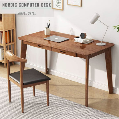 Premium Multifunctional Solid Wood Writing Desk Drawer