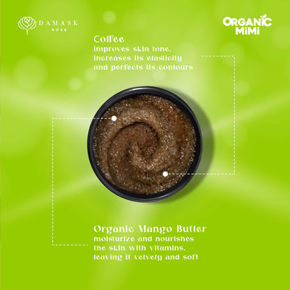 Organic Mimi, Body Scrub Lifting Mango & Coffee, 250 g