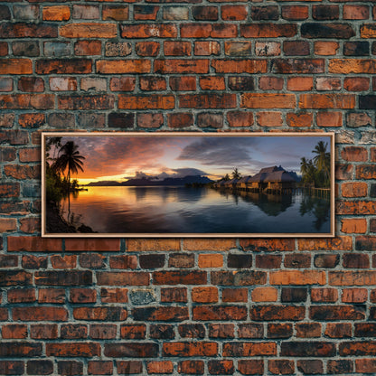 Panoramic Print of Tahiti, Extra Large Wall Art, Panoramic Wall Art, Panoramic Landscape Print, Landscape Photography