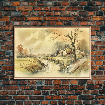 Life On The Farm, Framed Canvas Print, Wall Art
