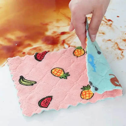 10-Pieces: Reusable Dish Cellulose Sponge Cloths