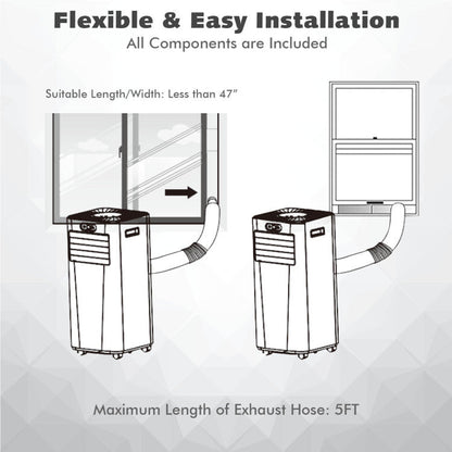 10,000 BTU Portable AC with Remote