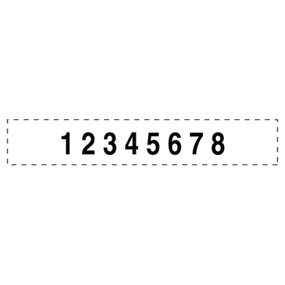 Trodat Professional Self-Inking Numberer, Eight Bands/Digits, Type Size: 2, Black