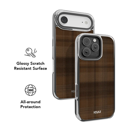Chestnut | Brown Flannel Plaid iPhone Case