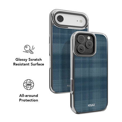 Denim | Blue Flannel Plaid iPhone Case
