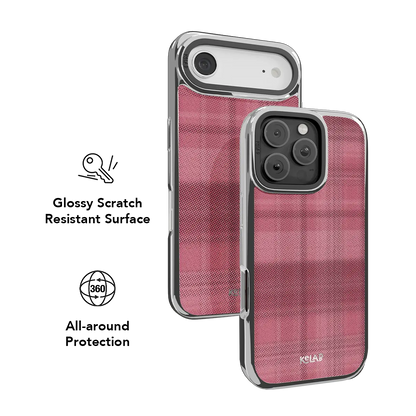Rosé | Pink Flannel Plaid iPhone Case