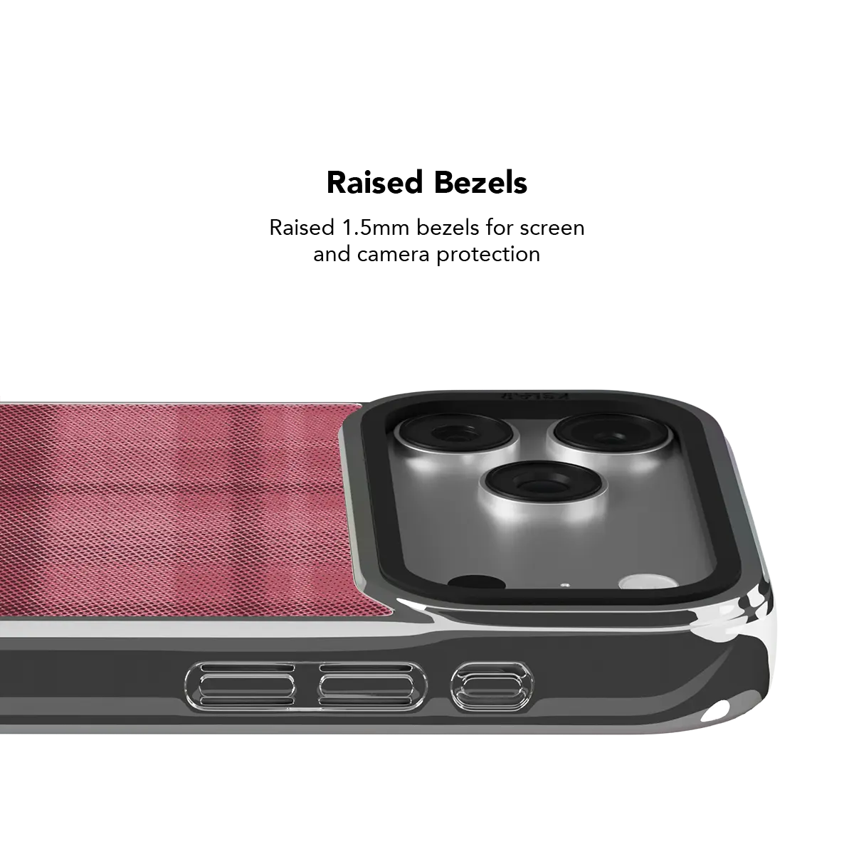 Rosé | Pink Flannel Plaid iPhone Case