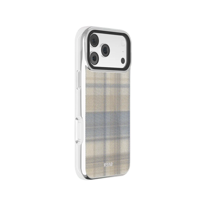 Oatmilk | Beige Flannel Plaid iPhone Case
