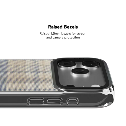 Oatmilk | Beige Flannel Plaid iPhone Case