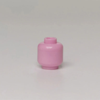 100pcs DIY MOC Building Block Heads | Plain Minifigure Parts for Customization