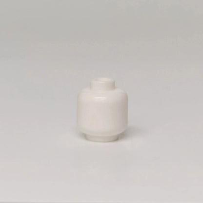 100pcs DIY MOC Building Block Heads | Plain Minifigure Parts for Customization