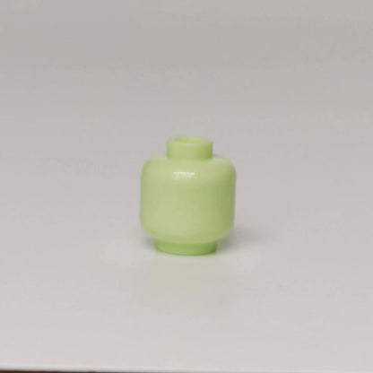 100pcs DIY MOC Building Block Heads | Plain Minifigure Parts for Customization