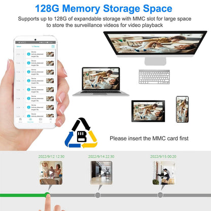 1080P WiFi IP Camera PIR Motion Detection Camcorder