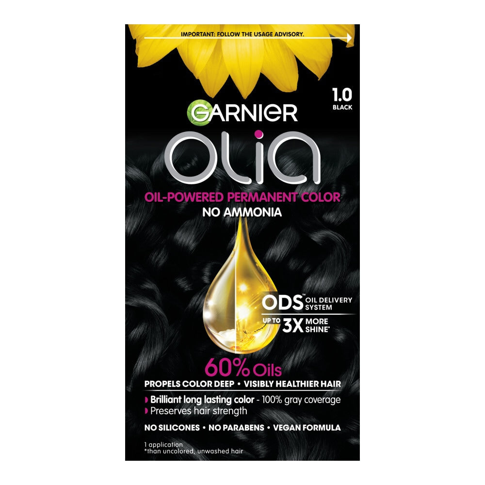 Olia Brilliant Color Black 1.0 Permanent Hair Color 1Ea