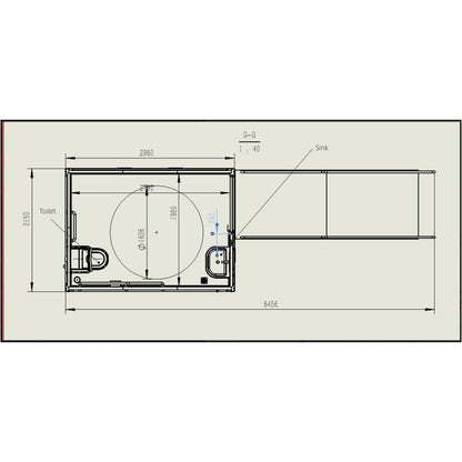 10ft Handicap-Accessible Portable Toilet