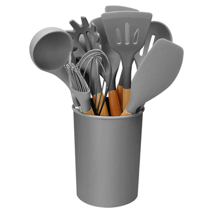 11-Piece: Silicone Cooking Utensil Set
