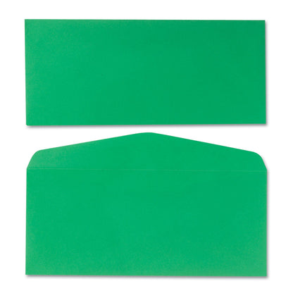 Quality Park Colored Envelope, #10, Commercial Flap, Gummed Closure, 4.13 x 9.5, Green, 25/Pack