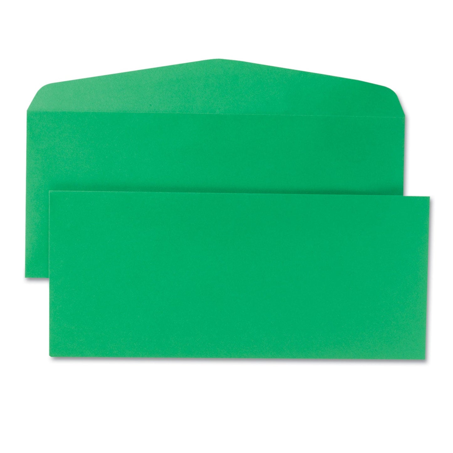 Quality Park Colored Envelope, #10, Commercial Flap, Gummed Closure, 4.13 x 9.5, Green, 25/Pack
