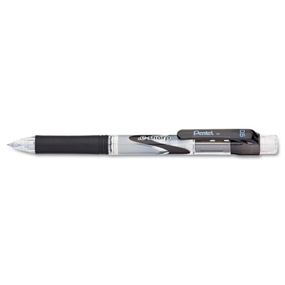 Pentel .e-Sharp Mechanical Pencil, 0.5 mm, HB (#2.5), Black Lead, Black Barrel, Dozen
