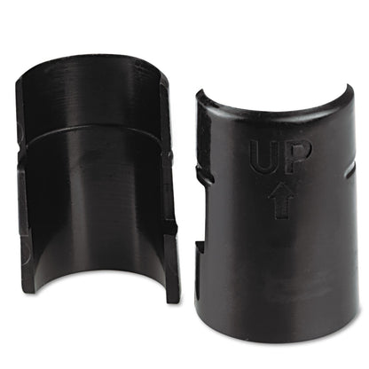 Alera Wire Shelving Shelf Lock Clips, Plastic, Black, 4 Clips/Pack