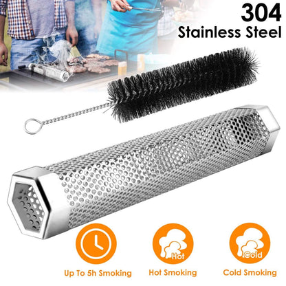 12-Inch Stainless Steel BBQ Grill Smoker Tube