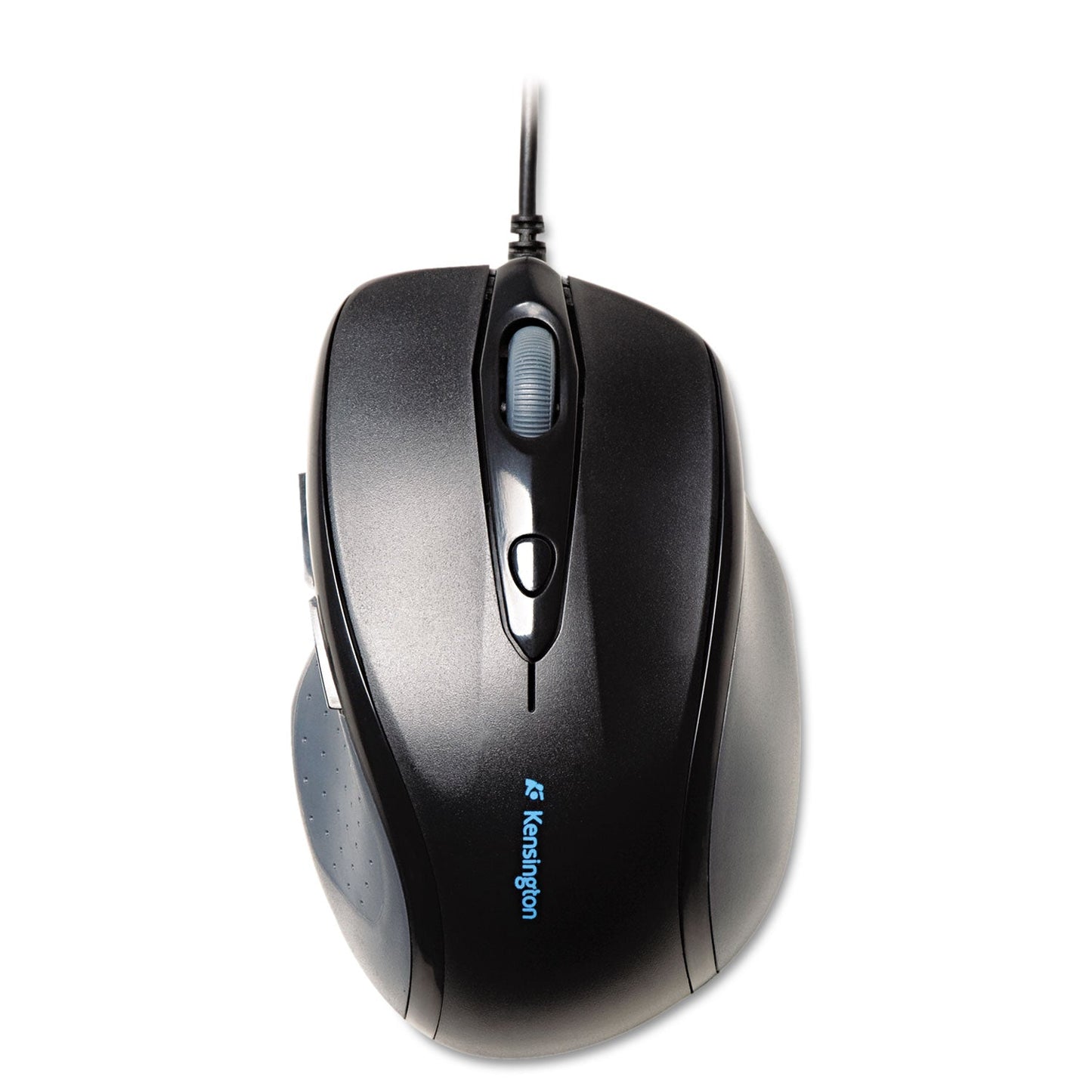 Kensington Pro Fit Wired Full-Size Mouse, USB 2.0, Right Hand Use, Black