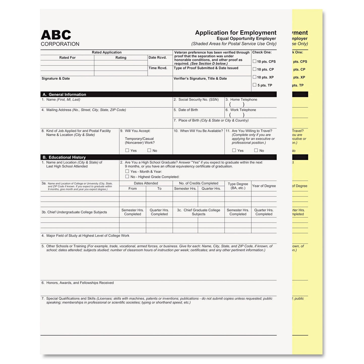 Iconex Digital Carbonless Paper, 2-Part, 8.5 x 11, White/Canary, 2,500/Carton