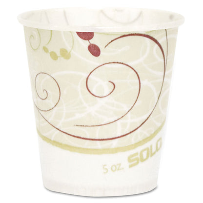 Dart Symphony Design Paper Water Cups, 5 oz, 100/Bag, 30 Bags/Carton