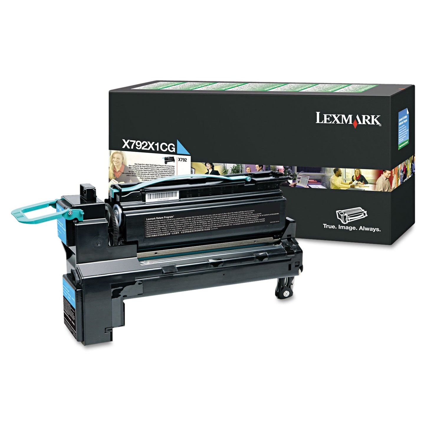 Lexmark X792X1CG Return Program Extra High-Yield Toner, 20,000 Page-Yield, Cyan