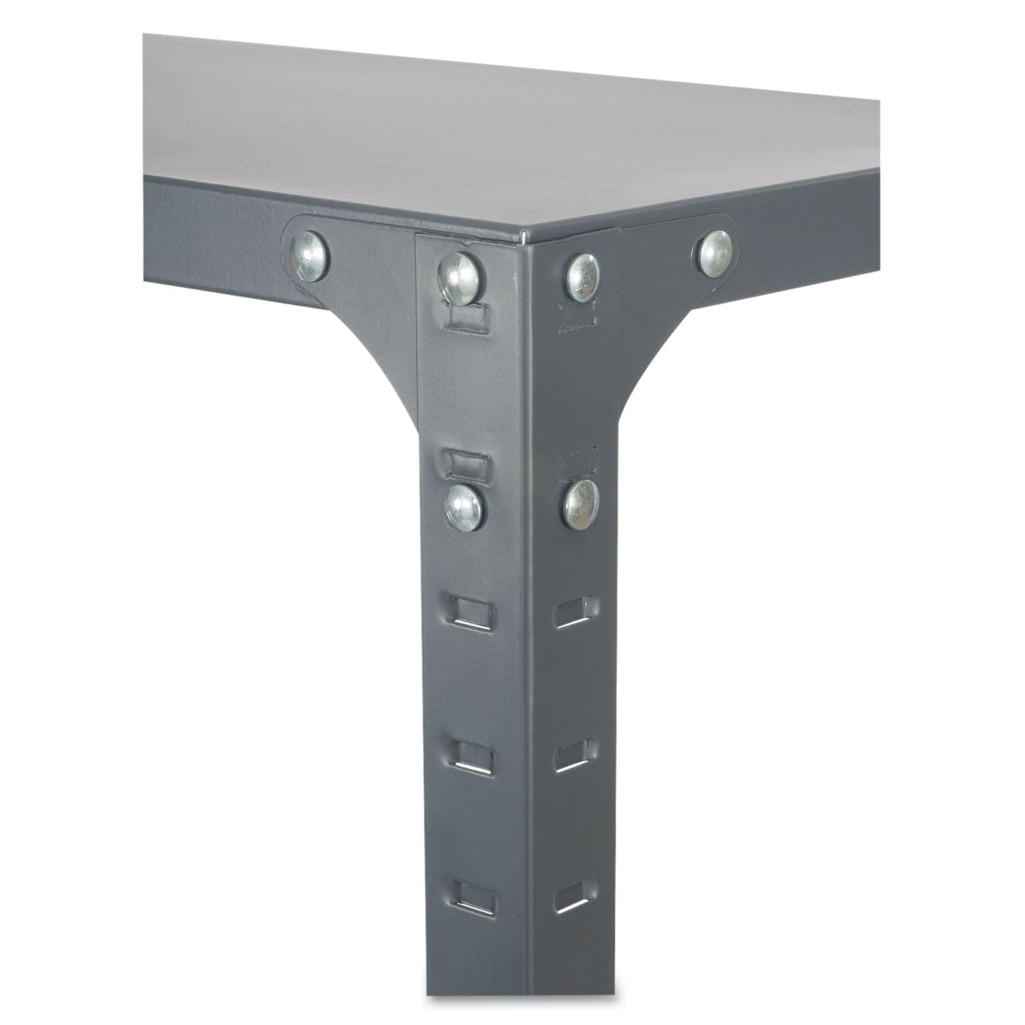 Safco Commercial Steel Shelving Unit, Six-Shelf, 36w x 24d x 75h, Dark Gray