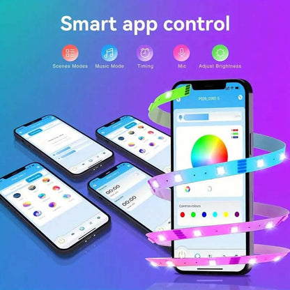 130 Ft. RGB 24V Led Strip Lights with App Controlled Remote