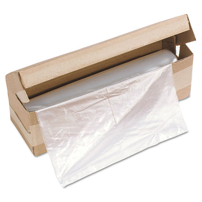 HSM of America Shredder Bags, 58 gal Capacity, 100 Bags/Roll, 1/Roll