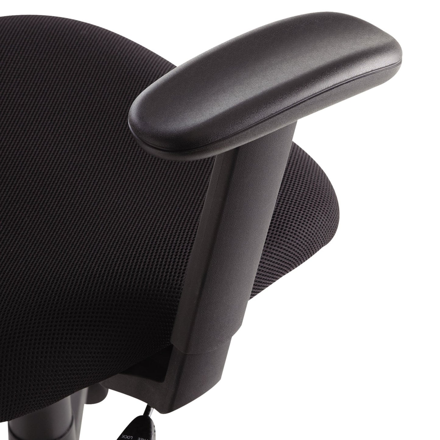 OIF Swivel/Tilt Mesh Task Chair with Adjustable Arms, Supports Up to 250 lb, 17.72" to 22.24" Seat Height, Black